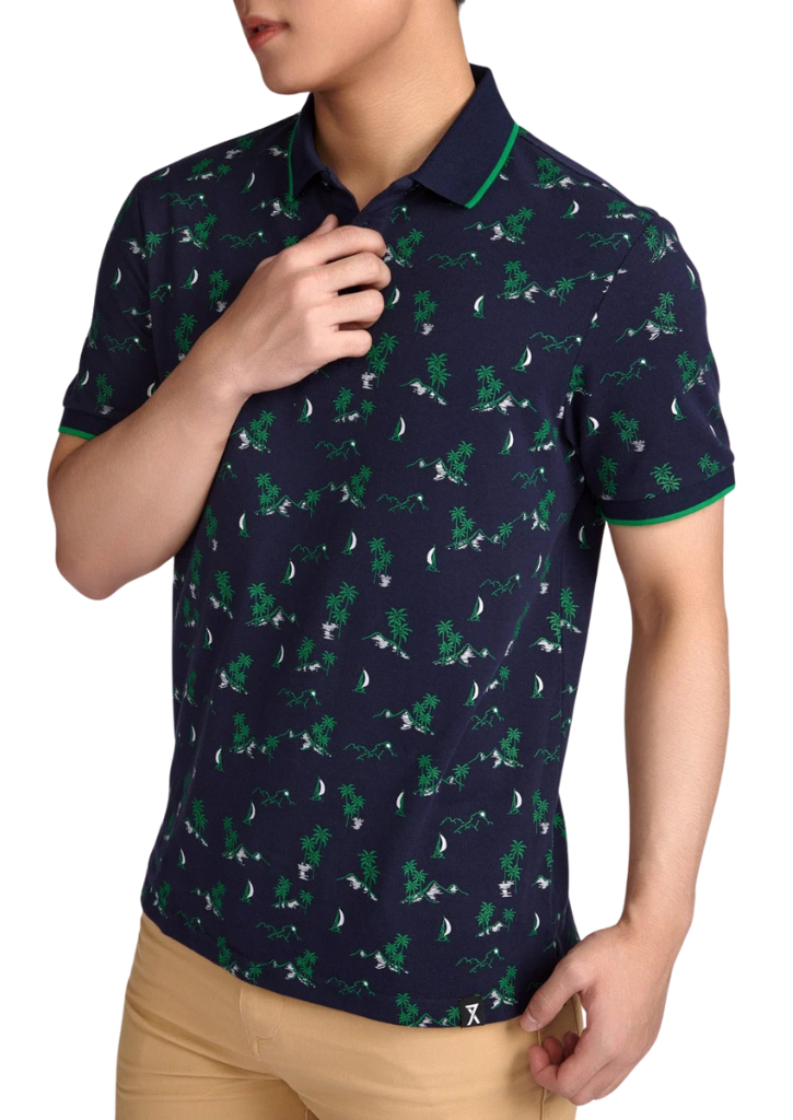 TX Summer pattern Polo